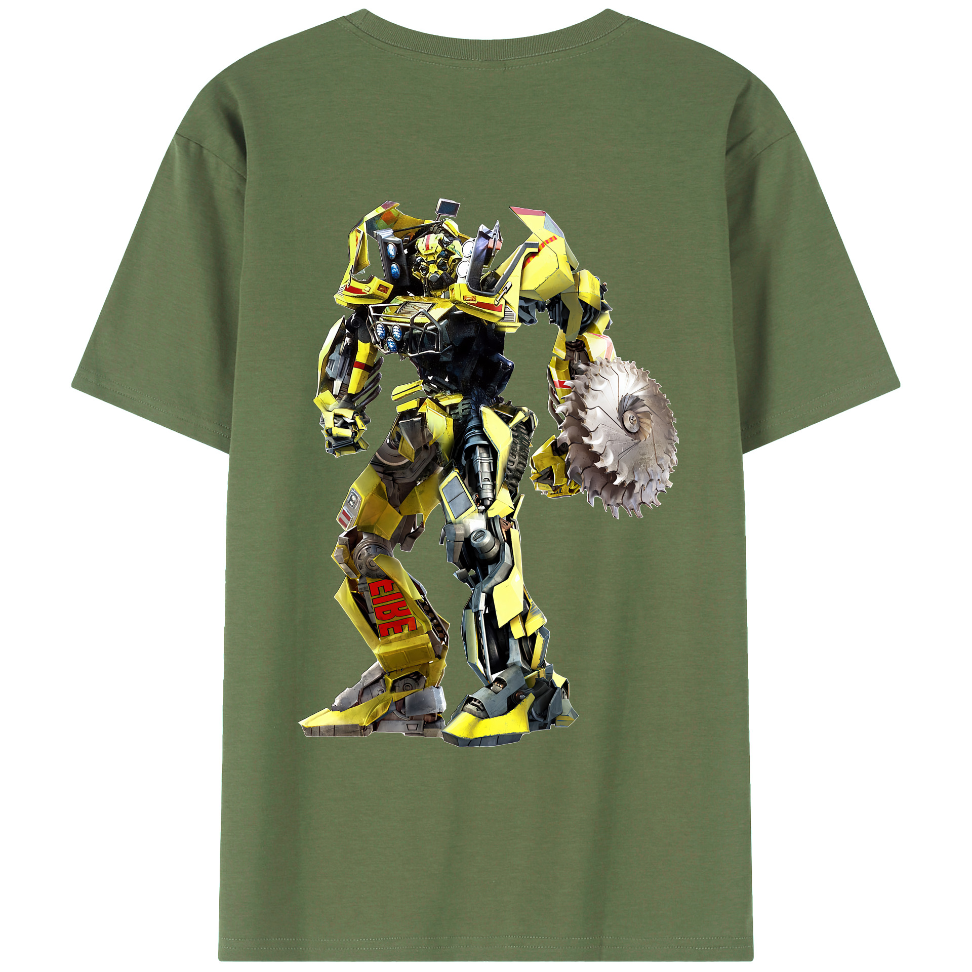 （画像用） Transformers トランスフォーマー 綿100％ メンズ半袖Tシャツ（バックプリント） 通気性